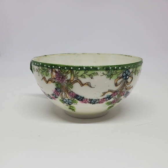 Handpainted Floral Moriage Porcelain Tea Cup 1940's Vintage Pre-Owned - Picture 4 of 13